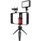 Synco Vlogger Kit 1 vlogging szett okostelefonokhoz, mikrofon, LED, mini állvány, mobiltelefon cage