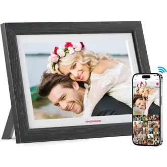   Thomson 1001W digitális képkeret 10" 1280x800, WiFi képátvitel mobilappról, érintő kijelző, fekete