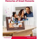 Thomson 7001P digitális képkeret 7" 1024x600, WiFi képátvitel mobilappról, érintőkijelző, barna