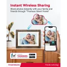 Thomson 8001W digitális képkeret 8" 1280x800, WiFi képátvitel mobilappról, érintőkijelző, barna