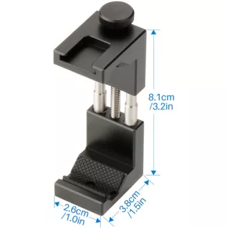   Ulanzi ST-02S alumínium telefon adapter, vakupapucs csatlakozóval, fekete