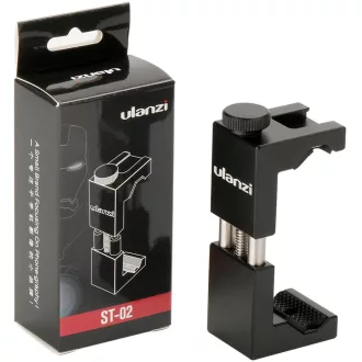   Ulanzi ST-02S alumínium telefon adapter, vakupapucs csatlakozóval, fekete