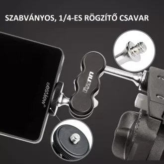   Ulanzi UURig R002 Magic Arm, kompakt és könnyű, 2x 1/4" csatlakozás