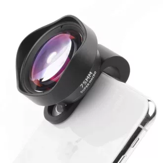   Ulanzi 75mm makro objektív telefonhoz, 10x nagyítás, univerzális