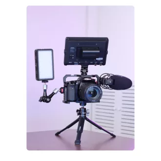   Ulanzi U-vlog Lite mini állvány, kihúzható lábbal, vakupapucs / 1/4"-es csatlakozós gömbfejjel