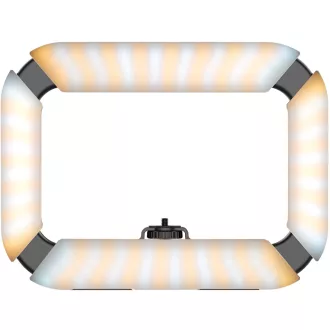   Ulanzi U200 vlogger rig, beépített LED világítással, telefon tartóval, 3 vakupapucs csatlakozóval