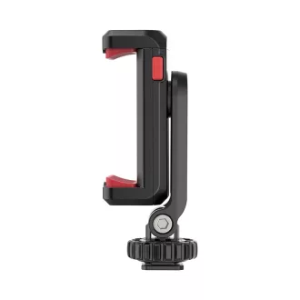   Ulanzi ST-06s telefon tartó adapter állványhoz, elforgatható, dönthető, vakupapucs adapterrel,fekete
