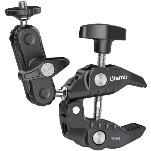 Ulanzi R094 KAMERA SZUPER-BILINCS RÖGZÍTŐ - többfunkciós satu - 1/4" 3/8"