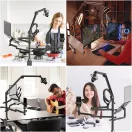 Ulanzi Vijim LS21 multifunkciós, asztalra rögzíthető +3karos állvány rendszer