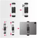 Ulanzi ST-29 univerzális tablet és telefontartó, 6,5-22,5cm befogadó méret, vakupapcs adapter