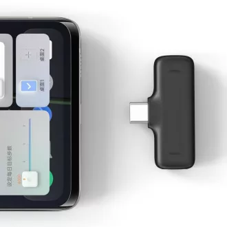   Ulanzi J12 vezeték nélküli Lavalier mikrofon, 2 mikrofon és 1 vevő, usb-c csatlakozás, fekete