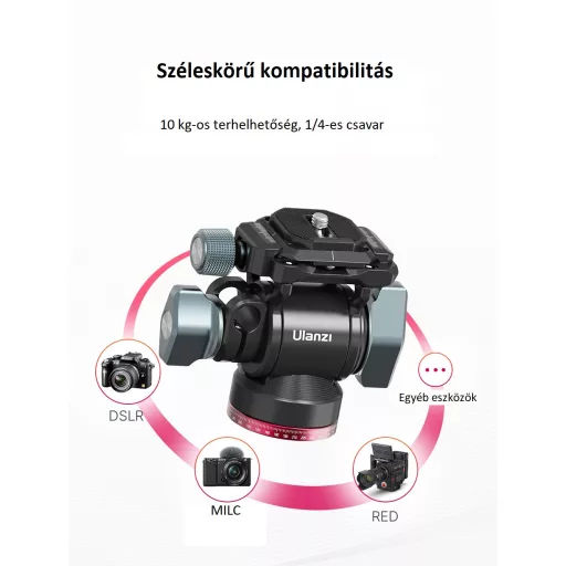Ulanzi U-190 mini fluid videó állványfej