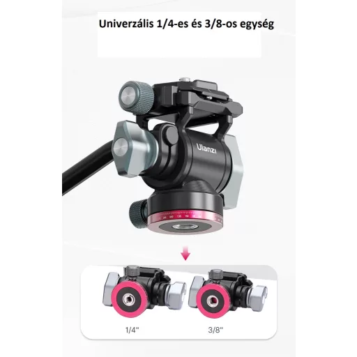 Ulanzi U-190 mini fluid videó állványfej