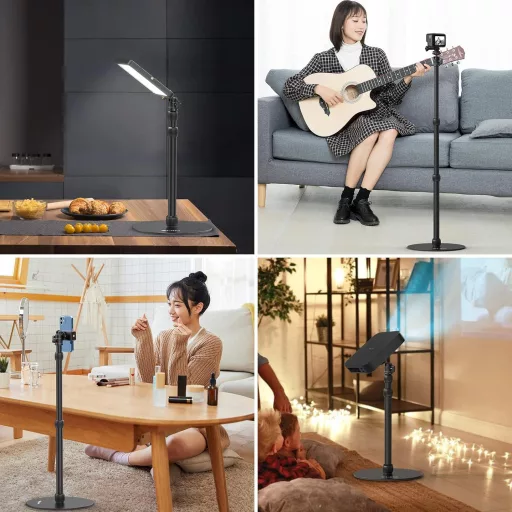 Ulanzi Vijim LS9 asztali állvány, lapos talppal, gömbfejjel, 24-88cm magasság