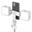 Ulanzi ST-06s telefon tartó adapter állványhoz, elforgatható, dönthető, vakupapucs adapterrel, fehér