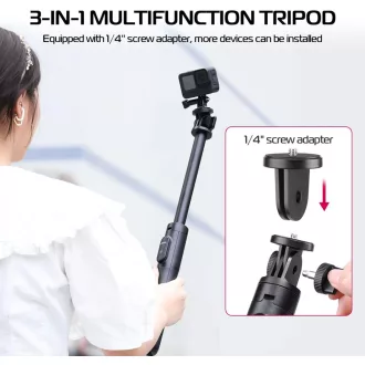   Ulanzi SK-03 szelfie állvány, monopod, bluetooth adapter, 30-160cm magasság