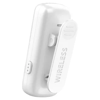   Ulanzi J12 vezeték nélküli Lavalier mikrofon, 2 mikrofon és 1 vevő, usb-c csatlakozás, fehér