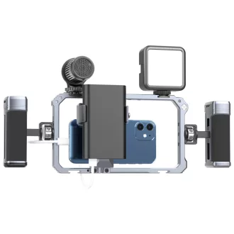   Ulanzi unverzális telefonkeret rendszer, rig, cage , 2db fogantyú, 6db vakupapucs