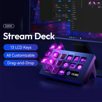   Ulanzi D200 Stream Deck Smart Keyboard multifunkciós makró, stream vezérlő, 13db programozható gomb