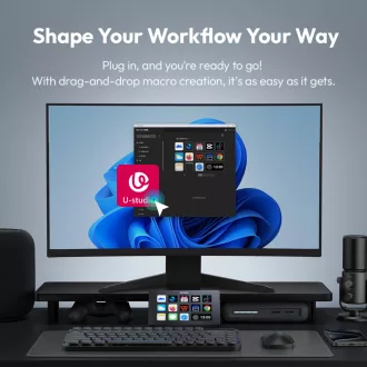   Ulanzi D200 Stream Deck Smart Keyboard multifunkciós makró, stream vezérlő, 13db programozható gomb