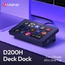 Ulanzi D200H Stream Deck Smart Keyboard multifunkciós makró, stream vezérlő, 13db gomb, 7in1 dock