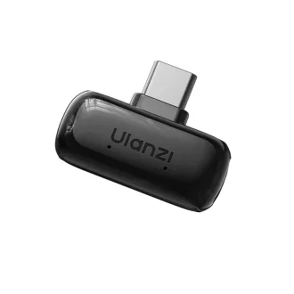   Ulanzi A200 mini csiptetős vezeték nélküli mikrofon, 2db mikrofon, zajszűrés, USB-C, fekete, fehér