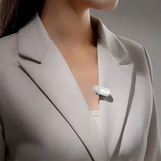   Ulanzi A200 mini csiptetős vezeték nélküli mikrofon, 2db mikrofon, zajszűrés, USB-C, fekete, fehér