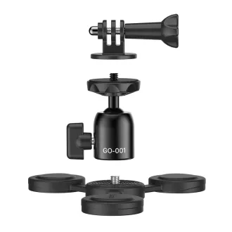   Ulanzi C016GBB1 GO-001 mágneses állvány, gömbfejjel, akció kamera adapterrel