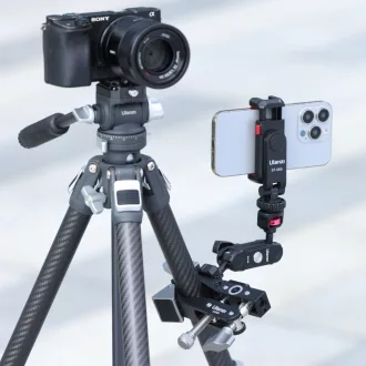   Ulanzi CU03 multi funkionális super clamp, satu + Nato clamp magic arm + arca swiss alap és talp