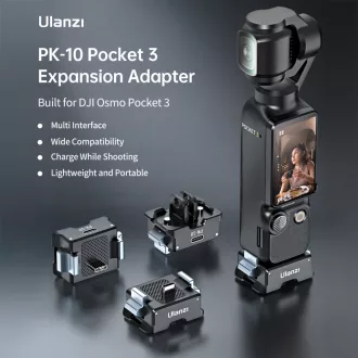   Ulanzi PK-10 állvány adapter és gyorskioldó talp USB-C csatlakozással, DJI Osmo Pocket 3-hoz