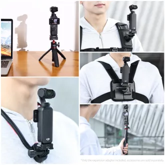   Ulanzi PK-10 állvány adapter és gyorskioldó talp USB-C csatlakozással, DJI Osmo Pocket 3-hoz
