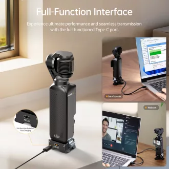   Ulanzi PK-10 állvány adapter és gyorskioldó talp USB-C csatlakozással, DJI Osmo Pocket 3-hoz