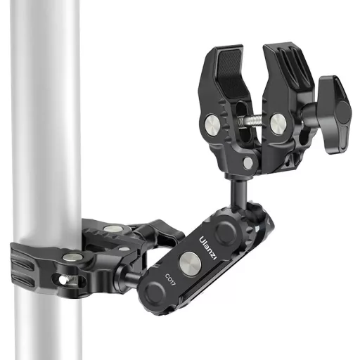 Ulanzi C017, C046GBB1, super clamp, dupla satu, kiegészítő 1/4"-os menet adapterrel