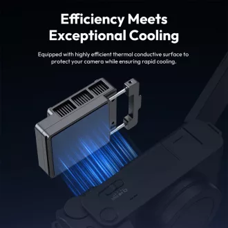   Ulanzi CU01, kamera hűtő ventilátor, hőmérséklet-szabályozott félvezető egység, fekete