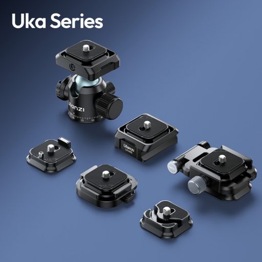 Ulanzi T100 Uka gömbfej, 6kg teherbírás, vakupapucs adapter, 3/8" és 1/4"