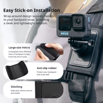   Ulanzi CO62 Go-Quick II hátizsák pántra, övre telefon és GoPro tartó adapter