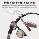 Ulanzi YF01 Y-Flex Strap, nyakpánt, csuklópánt, beépített USB-C kábel, fekete