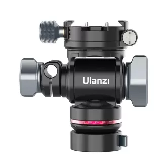   Ulanzi U190 Pro fluid vidó állványfej, 4kg teherbírás, 90°-os eldöntés, arca swiss cseretalp