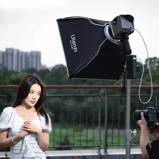 Ulanzi AS-4545 45cm-es nyitható softbox méhsejtráccsal, Bowens csatlakozás
