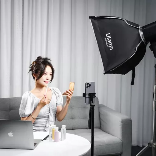 Ulanzi AS-4545 45cm-es nyitható softbox méhsejtráccsal, Bowens csatlakozás