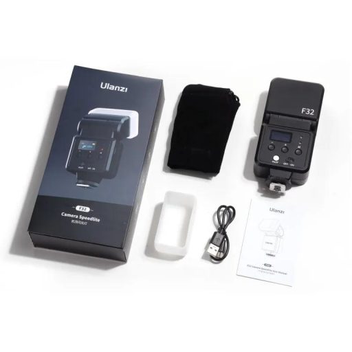 Ulanzi L060GBB1 F32 fényképezőgép vaku, dönthető fej, középpontos érintkezővel, 1400mAh