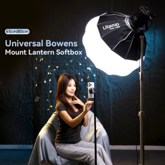   Ulanzi 65cm-es nyitható gömb softbox, lantern, Bowens csatlakozás, hordtáskával