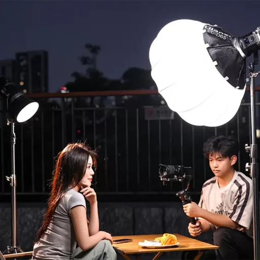 Ulanzi 120W bi-color COB led lámpa, 2700K-6500K, 95CRI, 6 effekt, V-Mount, APP vezérlés, Bowens