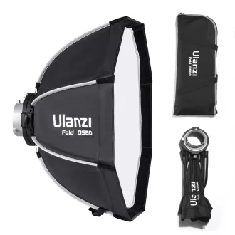   Ulanzi DS60 60cm-es nyitható octobox méhsejtráccsal, Bowens csatlakozás