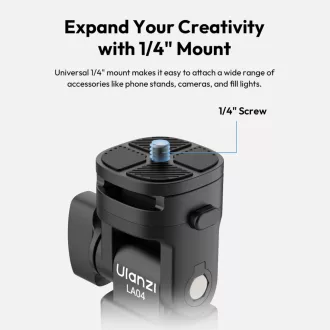 Ulanzi LA04 lámpaállvány vakupapucs és 1/4" adapter