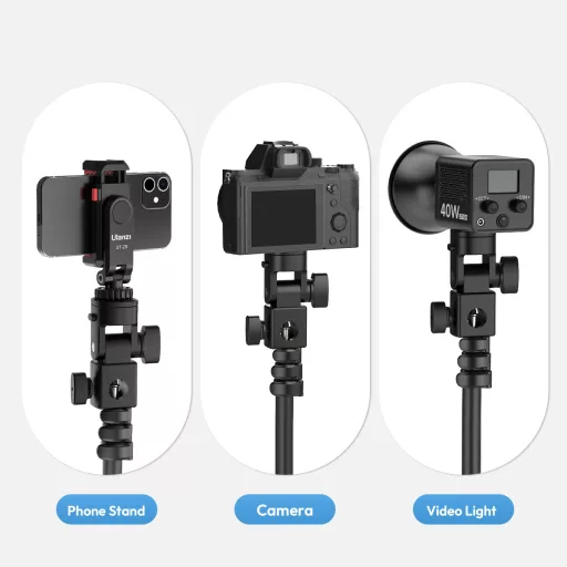 Ulanzi LA04 lámpaállvány vakupapucs és 1/4" adapter