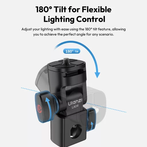 Ulanzi LA04 lámpaállvány vakupapucs és 1/4" adapter