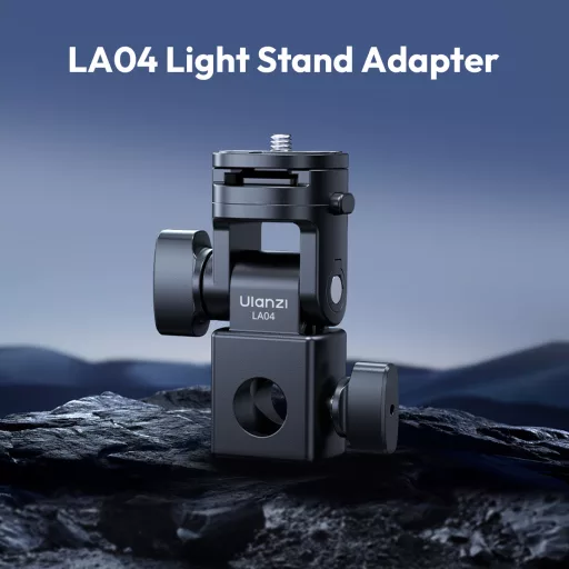 Ulanzi LA04 lámpaállvány vakupapucs és 1/4" adapter