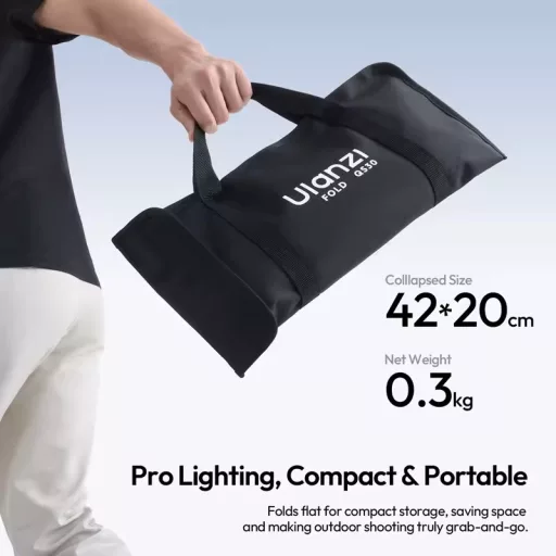 Ulanzi FOLD QS30 30cm-es nyitható octobox, mini Bowens csatlakozás
