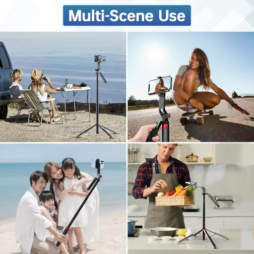 Ulanzi MA09 v2 selfie állvány, monopod telefonokhoz, bluetooth kioldó, 180cm max magasság